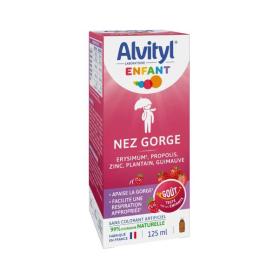 ALVITYL Enfant nez gorge goût fraise 125ml