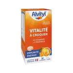 ALVITYL Vitalité à croquer goût orange 30 comprimés