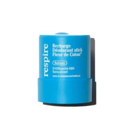 RESPIRE Recharge déodorant stick fleur de coton 50g