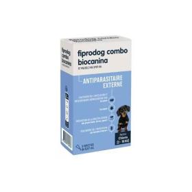 BIOCANINA Fiprodog combo petits chiens 2 à 10kg 3 pipettes