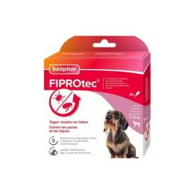 BIOCANINA Fiprotec spot-on petits chiens 2 à 10kg 4 pipettes