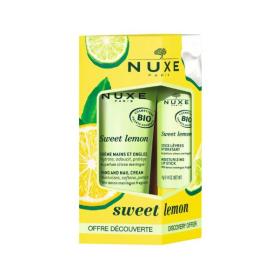 NUXE Duo sweet lemon crème mains et ongles bio 30ml + stick lèvres hydratant bio 4g