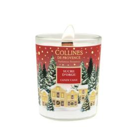 COLLINES DE PROVENCE Bougie de noël sucre d'orge 75g