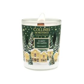 COLLINES DE PROVENCE Bougie de noël forêt de sapin 75g