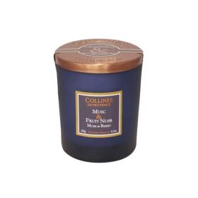 COLLINES DE PROVENCE Bougie duo musc & fruit noir 180g