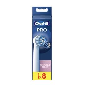 ORAL B Pro sensitive clean 8 brossettes de rechange