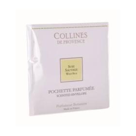 COLLINES DE PROVENCE Pochette parfumée soie sauvage