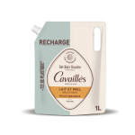 CAVAILLÈS Eco-recharge gel bain douche lait et miel 1L