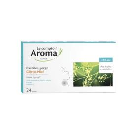 LE COMPTOIR AROMA Pastilles gorge citron miel 24 pastilles