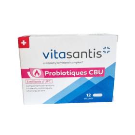 SANTIS LAB Aromasantis CBU + probiotiques 12 gélules