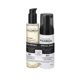 FILORGA Skin-prep huile démaquillante perfectrice 150ml + mousse nettoyante enzymatique 150ml