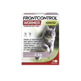 FRONTLINE Frontcontrol wormer vermifuge pour chats 2 comprimés