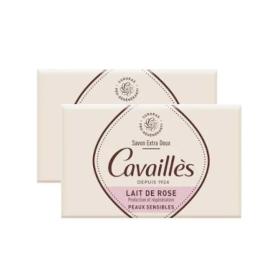 CAVAILLÈS Savon extra-doux lait de rose 2x250g