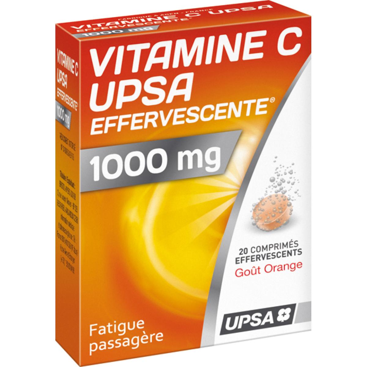 Upsa Vitamine C 1000mg Comprimes Effervescents Medicaments Pharmarket