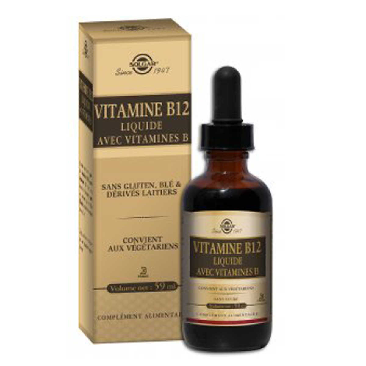 SOLGAR Vitamine B12 Liquide Avec Vitamine B 59ml - Parapharmacie ...