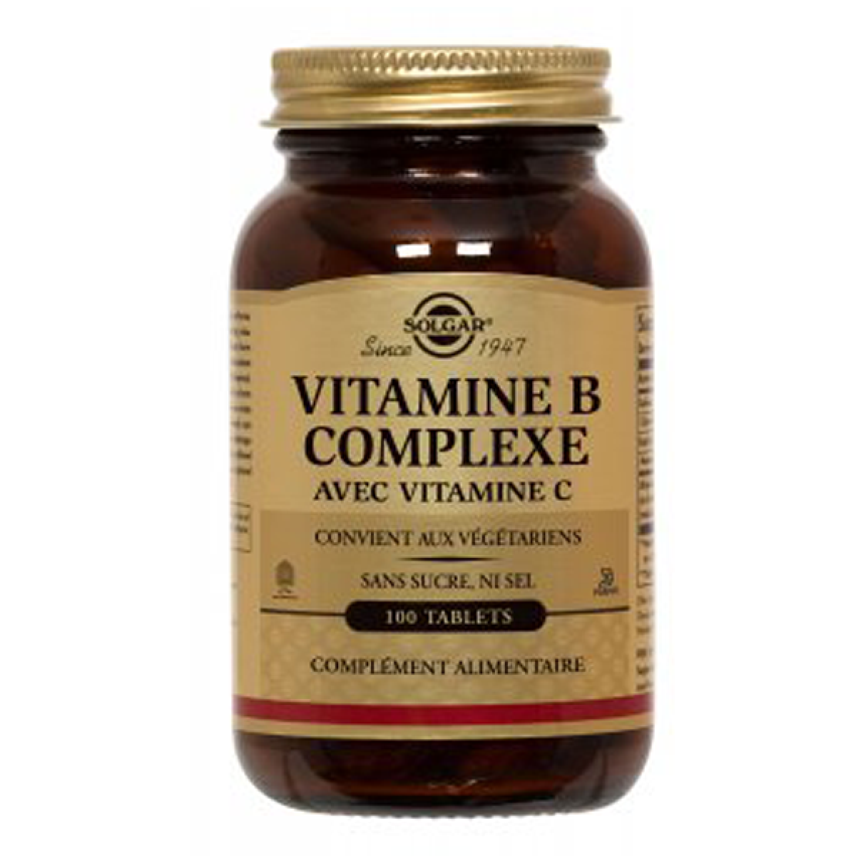 SOLGAR Vitamine B Complexe Avec Vitamine C 100 Tablets - Parapharmacie ...