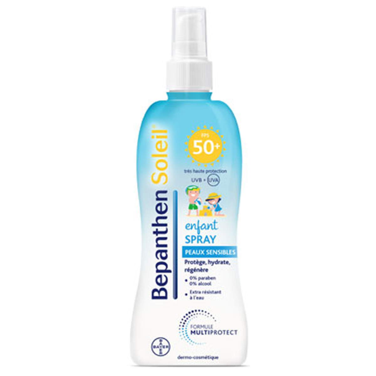 BEPANTHEN Soleil spray enfant peaux sensibles spf 50+ 200ml ...