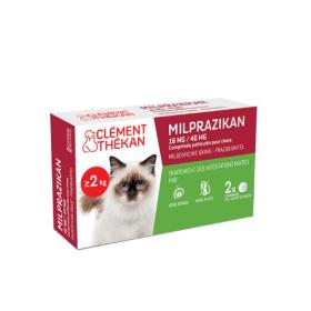 CLÉMENT THÉKAN Milprazikan chat +2kg 2 comprimés