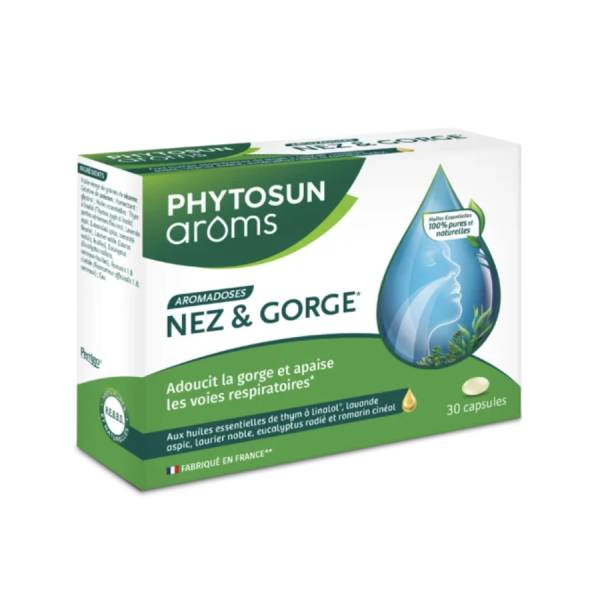 PHYTOSUN AROMS Capsules nez et gorge 30 unités  Parapharmacie  Pharmarket